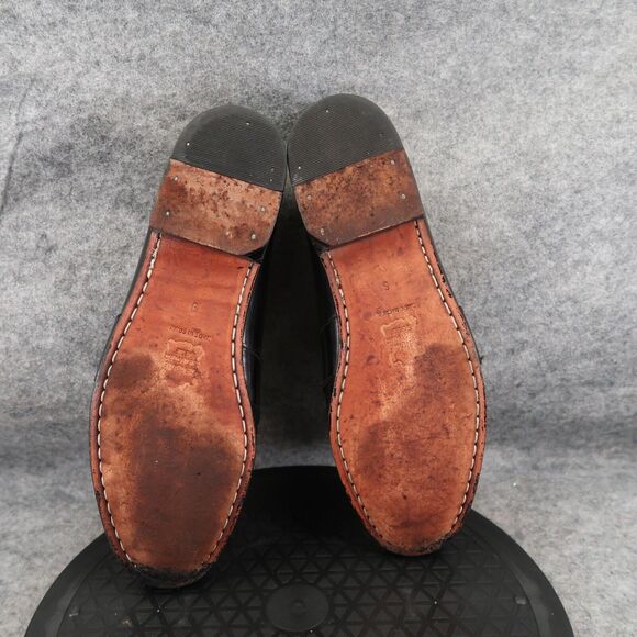 Neil Martin Shoe Men 9 Loafer Fringe Leather Classic Slip On Winston Italy Black - Picture 12 of 16